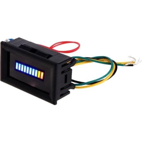 12V Universal Motorcycle Car Oil scale meter LED Oil Fuel level Gauge Indicator C5AC
