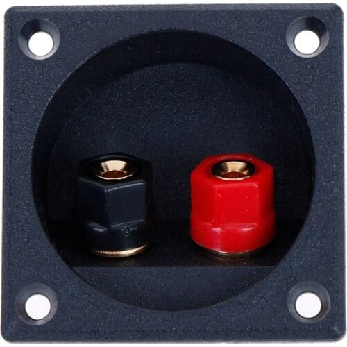 1PCS Speaker Box Square Shape Double Binding Post Type Speaker Box Terminal Cup