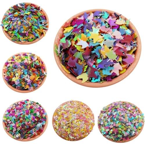 10g Glitter Sequins for Crafts Unicorn Star Sequin PET Paillettes for Nails Arts Manicure Wedding Christmas Decor Confetti