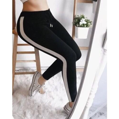 High Waist Women Striped Pants Drawstring Pants For Woman Bowtie Sports Breathable Casual Pants For Summer Woman Clothing