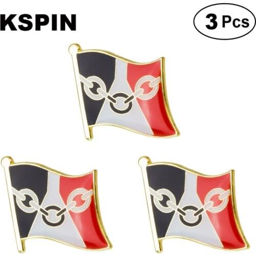 Black Country flag Lapel Pin Brooches Pins Flag badge Brooch Badges