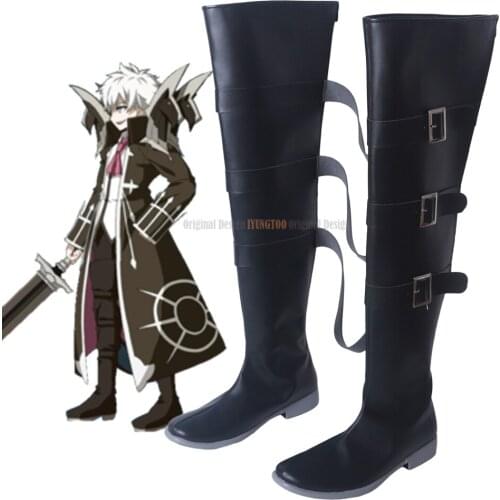FGO Charles Henri Sanson Cosplay Fate Grand Order Charles Henri Sanson Cosplay Boots Black Shoes Custom Made