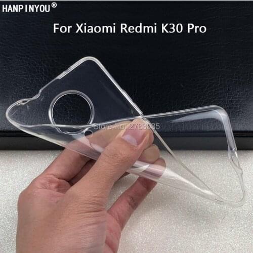 For Xiaomi Poco F2 Pro Redmi K30 Pro Zoom Slim Crystal Clear Transparent Soft TPU Back Case Protection Skin Camera Protect Cover