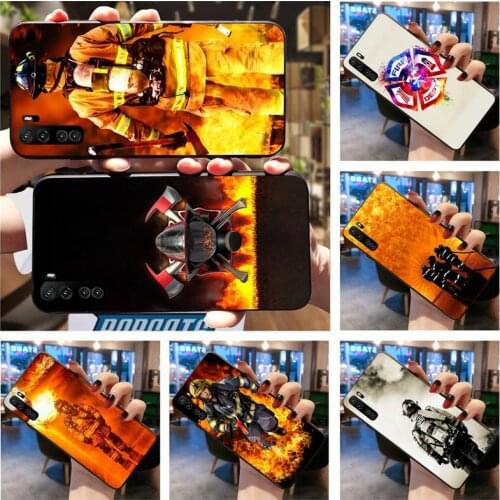 HUAGETOP Firefighter Heroes Fireman Luxury Phone Case For Huawei Nova 6se 7 7pro 7se honor 7A 8A 7C Prime2019