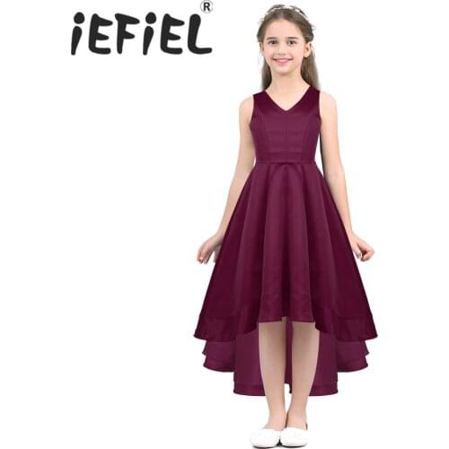 IEFiEL Children Kids Girls Wedding Flower Girls Dress Princess Party Pageant Formal Dress Prom Little Baby Girl Birthday Dress