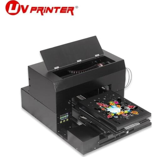 Multifunctional LED flat UV printer A3 with UV ink DTG printing mobile phone case wooden photo T-shirt printing machine