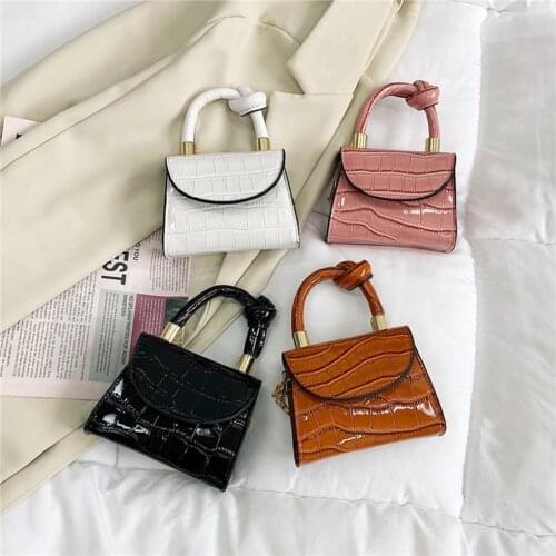 Fashion Women Handbags Stone Pattern Pure Color Messenger Bag Casual PU Fashion Mini Leather Shoulder Bags for Women