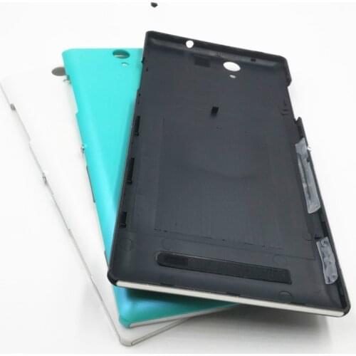 New Back Battery Cover For Sony Xperia C3 S55T S55U D2533 Rear Battery Cover Housing Back Door Case With Power Button