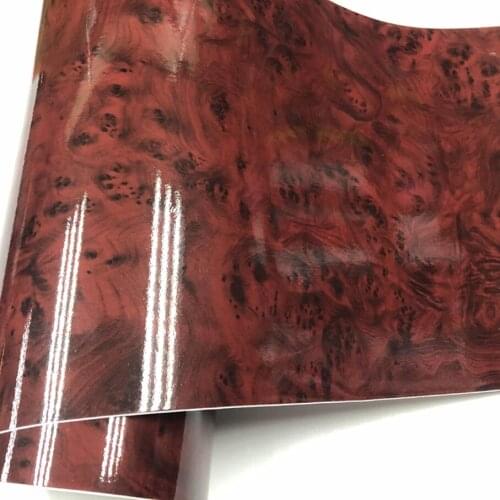 New 30cm*1/2/3/4/5/6M 3 Colors Auto Decal Roll Low shrinkage Good Flatness Car Vinyl Sticker Wood Grain High Glossy Film Wrap