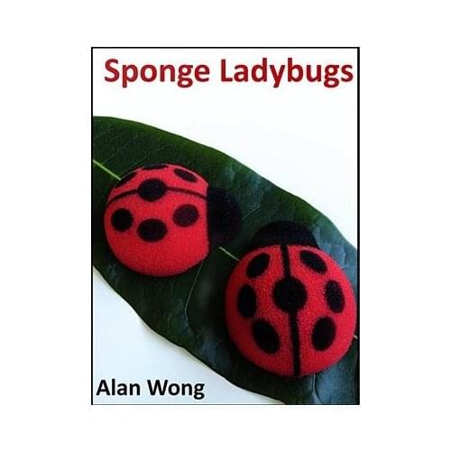New Magic Sponge Lady Bugs By Alan Wong - Trick (Four In Pack),Fun Magic,Accessories,Stage Magie,Gimmick,Props,Magia Toys