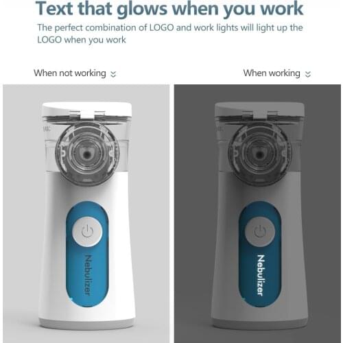 Portable Nebulizer Mesh Inhaler Nebulizer Mini Rechargeable Ultrasonic Atomizer kids Adult Respirator Noiseless Home Health Care