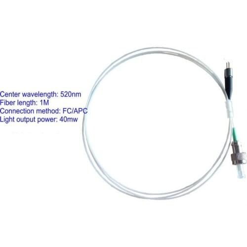 520nm Fiber Laser Laser Diode Laser Coaxial Single Mode Fiber Output Power 2mw 4mw 10mw 30mw 40mw