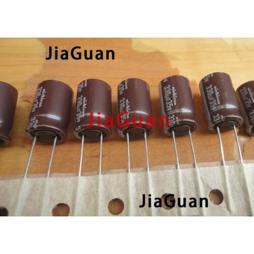 50PCS NEW NICHICON PW 35V330UF 10X16MM electrolytic capacitor 35V 330UF High frequency long life pw 330uF/35V