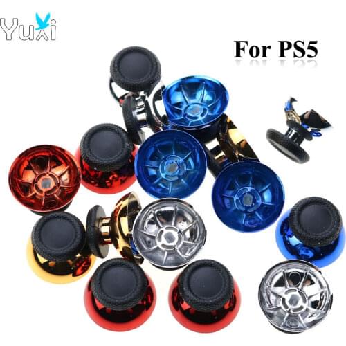 YuXi 2pcs 3D Analog Joystick Thumb Stick Grip Cap for Sony PlayStation Dualsense 5 PS5 Controller Thumbsticks