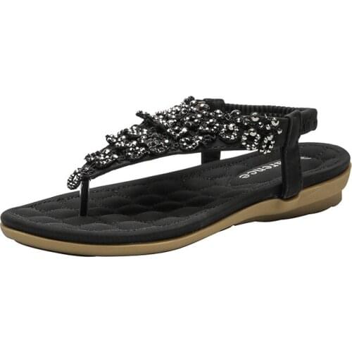 2021 Summer New Womens Sandals Ankle Strap Pink White Party Shoes Beach Sandals Bohemia Women Casual Shoes Flats