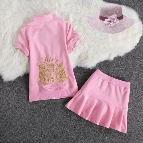 Women Short Sleeve Set 2 Piece Summer Casual Sport Suit Gym Clothes zipper Top Mini skirt High Waist Shorts Sportswear