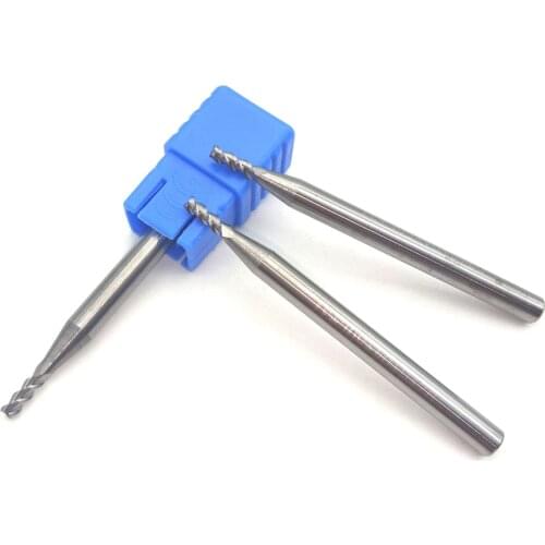 1mm Alloy Coating Tungsten Steel Tool By Aluminum Cnc Maching 3 Blade Endmills Top Milling Cutter Wood Milling Cutter