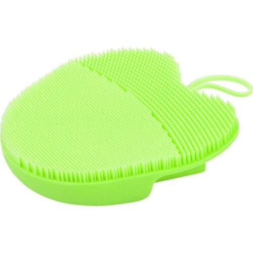 1PCS Set Soft Handheld Silicone Facial Cleansing Brush Mild Anti-Slip Face Exfoliating And Massage Scrubber Pad
