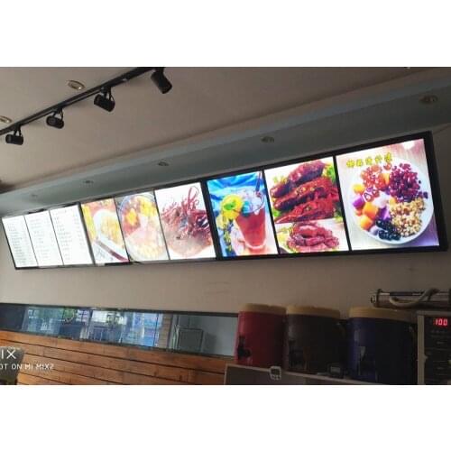 10PCS 16"X24" Magnetic Aluminum Frame LED Menu Light Boxes Restaurant menu display Signs for Fast Food Store