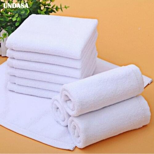 10Pcs White Super Absorbent Towel Soft Washcloth Home Textile Hotel Towel Disposable Square Towel Travel supplies 25*25cm