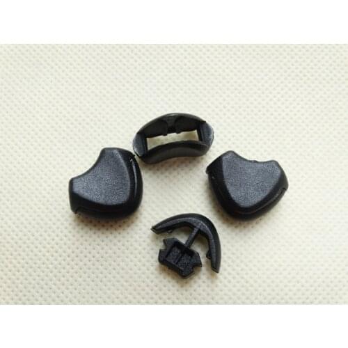 100pcs/lot Plastic Zipper Pull Cord Ends Lock Stopper For Paracord/Clothing Black