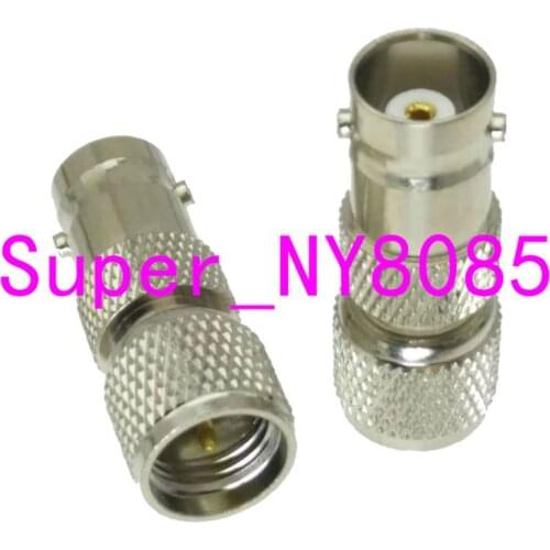 1pce BNC female jack to mini UHF miniUHF male plug center RF adapter connector