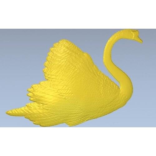 3d model relief for cnc in STL file swan