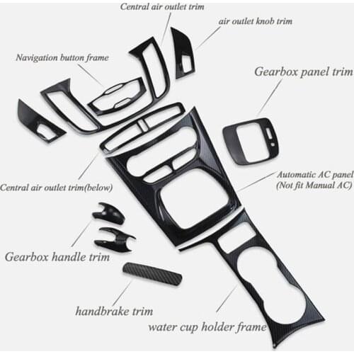 Car Styling Accessories Air Vent Gear Water Cup Holder Door Handle Interior Decorative Sticker Case For Ford KUGA ESCAPE 2013-19