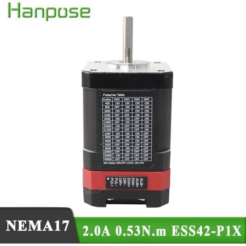 Free ship Closed loop Integrated ESS42-P1X-48MM Stepper servo motor with driver 2.0A Servo-stepper motor & drive Hybrid