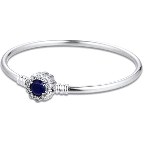 100% 925 Sterling Silver Fine Jewelry Bangle For Women Wholesales Free Shipping