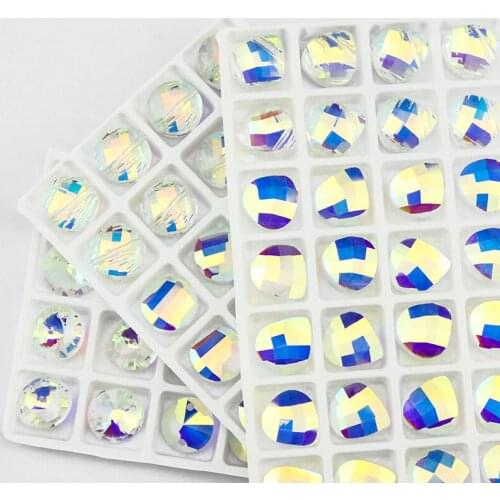 Various sizes of high-grade Austrian crystal color coated beads loose beads bracelet DIY jewelry accessories decoration