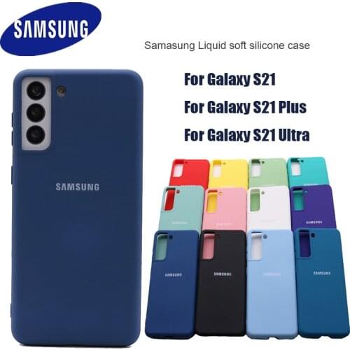 Samsung Galaxy S21 S21Plus S21Uitra Case TPU Soft-Touch Back Protective Shell Silky Silicone No Fingerprint Cover