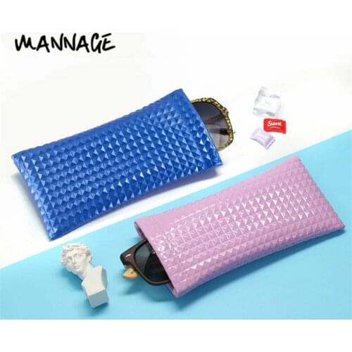 Fashionable Sunglasses Bag PU Leather Portable High Grade Waterproof Glasses Storage Bag