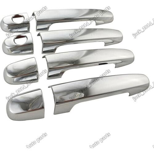 For Toyota HILUX VIGO 2005 2006 2007 2008 2009 10 2011 2012 2013 ABS Chrome Side Door Handles Side Door Outer Handle Cover Trim