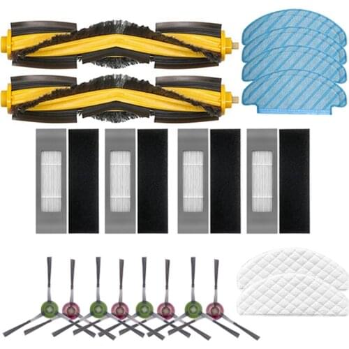 Hepa Filter Main Brush Mop Cloth Rag for Ecovacs Deebot Ozmo T8 Vacuum Cleaner Side Brushes Disposable Rags Clean Part