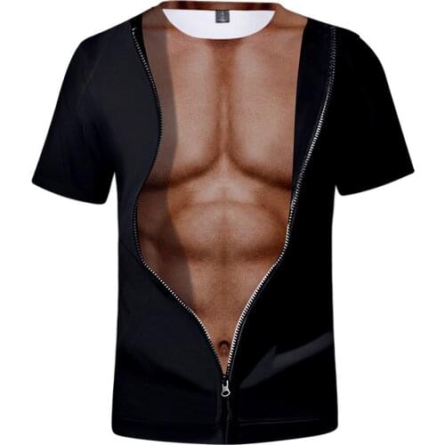 New 2021 3D Printed Strong Muscle Men Women Couple Cosplay Costume T-Shirt Summer Casual Kids Boy Girl Unisex T Shirt Tops Tees