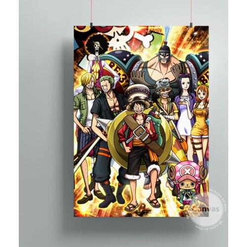 Canvas Anime Luffy Roronoa Zoro Pictures Home Manga Decoration Paintings Poster HD Prints Wall Art Modular Living Room
