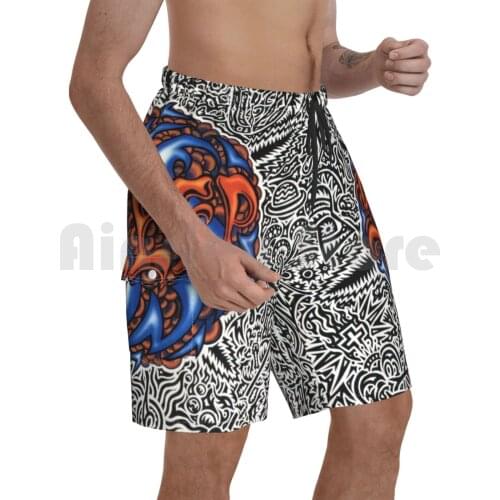 Steep Stoner Sludge Metal Band-Holy Mountain Album Cover Dragonaut Beach Shorts Men Beach Pants Swim Trunks Sleep