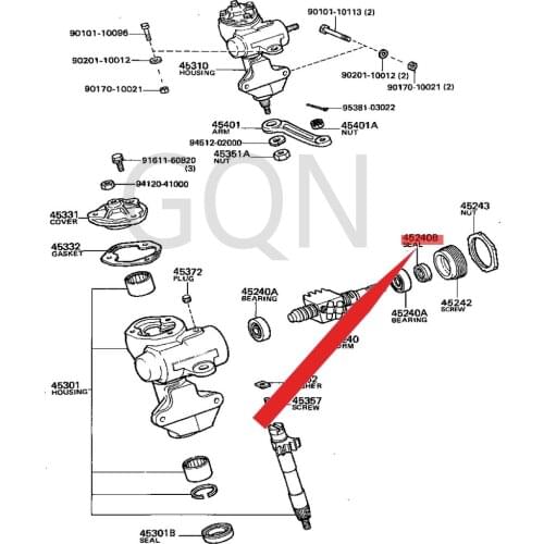 Oil seal (for steering worm) 1988-Toy ota HIL UXS TOU THI ACE VAN direction engine oil seal front wheel oil seal