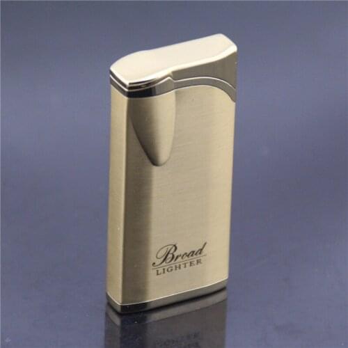 Metal Straight Into The Lighter for Straight Pipe Adjustable Fmale Inflatable Metal Plating Butane Encendedores Gadgets for Men