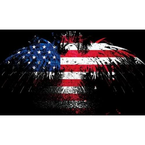 Bird Flag Patches for Clothing Biker Badge Heat transfer printing Strange things Fashion Patch Clothes Stickers Christmas Gifts