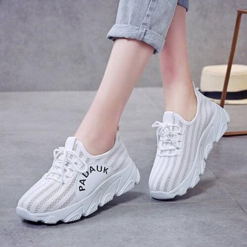 Summer Newest Mesh Women Casual Shoes Low Top Mesh Ladies Breathable Casual Shoes Womens Sneakers