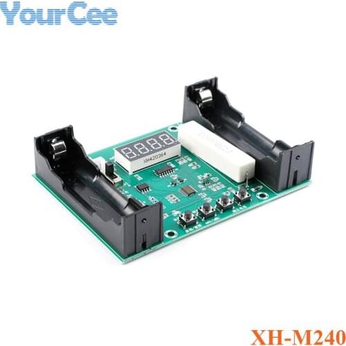 XH-M240 18650 Lithium Battery Capacity Tester Module MAH MWH Digital Discharge Electronic Load Detector Module DC5V-12V