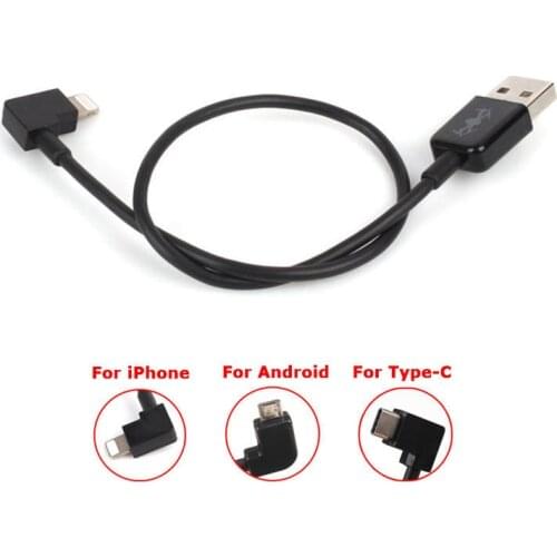 For DJI Mavic 2 PRO Zoom Phantom 4 3 IOS Android Charger Connecting Line Type-c USB Data Cable For DJI Spark DJI Mavic AiR