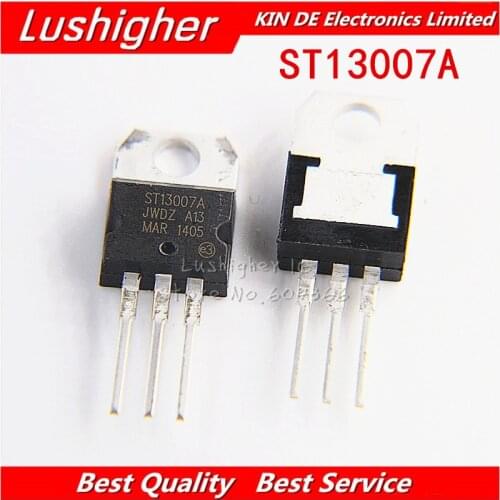 10PCS ST13007A MJE13007 TO-220 E13007-2 TO220 13007 J13007 J13007-2 TRANSISTOR TO-220