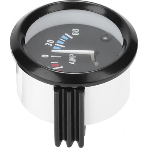12V 60-0-60 AMP Ampere Meter Ammeter Universal Gauge 52m/2in Universal for Vehicle voltmeter gauge volt meter auto