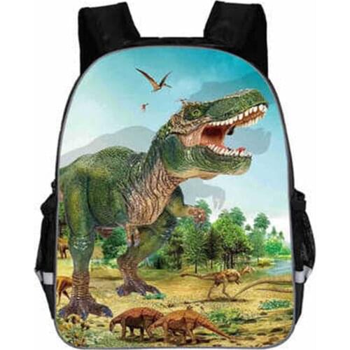 16 inch Dinosaur Tyrannosaurus Rex 3D Printing Boys School Backpack Youth Shoulder Bag Children Schoolbag for Kids School Bags