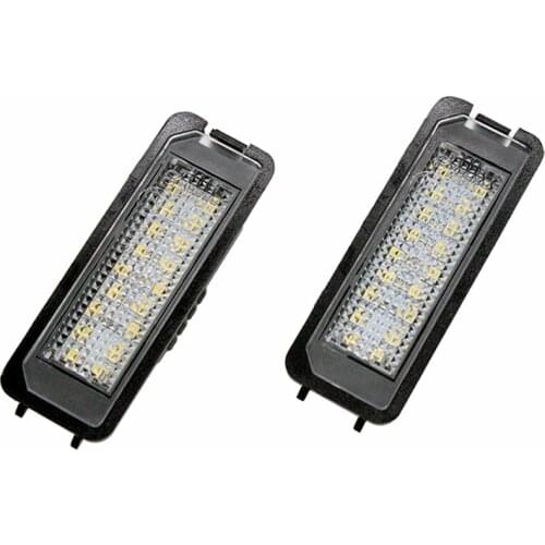 2Pcs/Set License Plate Light For Skoda Superb 4D 2008 LED Light For Car License Number Plate Light Lamp