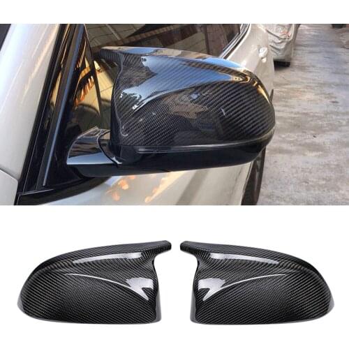 2pcs Suitable for BMW new X3 X4 horn rearview mirror shell X5 X6 X7 modified Thunder Edition carbon fiber cover