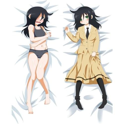 2018-July Anime pillowcase WataMote sexy girl Kuroki Tomoko Dakimakura body throw pillow cover case hugging body pillowcase